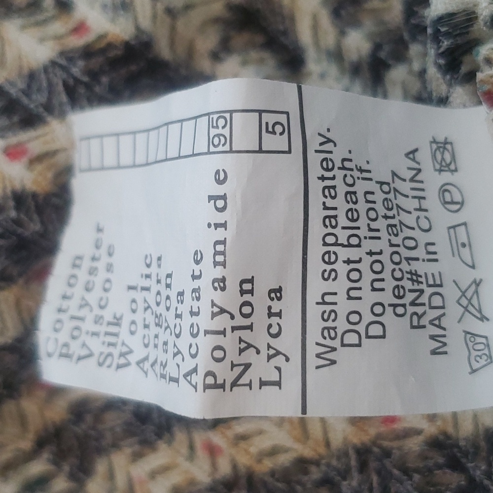 Paradise Woven Herringbone Pattern Asymmetrical H… - image 8